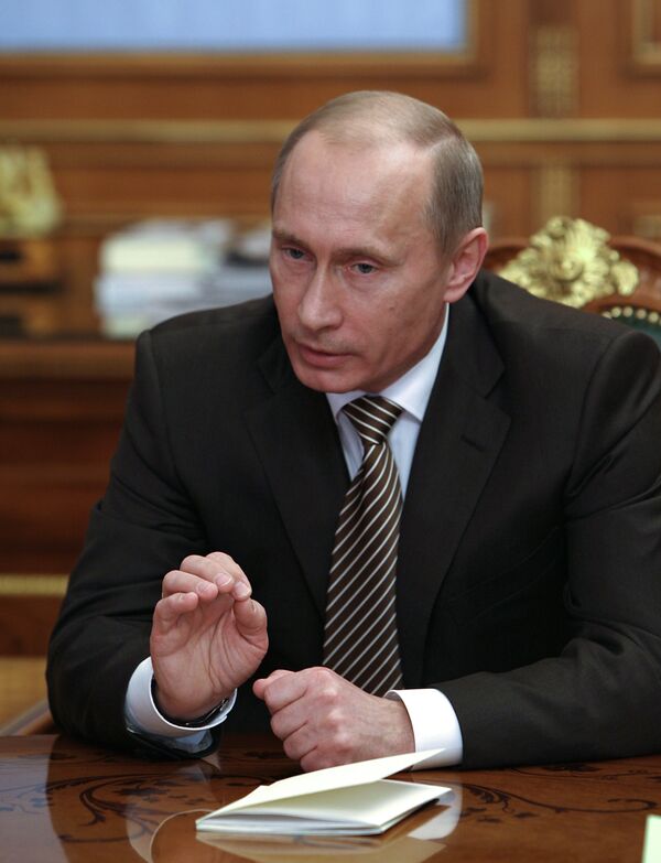 Премьер-министр РФ Владимир Путин. Премьер-министр РФ Владимир Путин.
