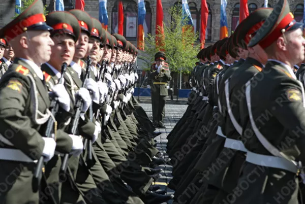 Военный парад в честь Дня Победы на Красной площади