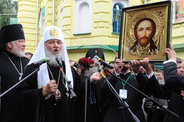 Патриарх Кирилл посетил кафедральный собор в Ровно Патриарх Кирилл посетил кафедральный собор в Ровно
