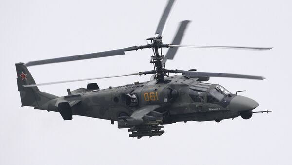 Многоцелевой всепогодный боевой вертолет Ка-52 Аллигатор. Архивное фото Многоцелевой всепогодный боевой вертолет Ка-52 Аллигатор. Архивное фото