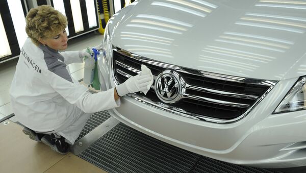 Автомобиль марки Volkswagen, архивное фото Автомобиль марки Volkswagen, архивное фото