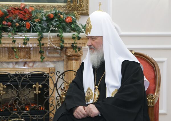 Патриарх Московский и всея Руси Кирилл на встрече с премьер-министром РФ Владимиром Путиным Патриарх Московский и всея Руси Кирилл на встрече с премьер-министром РФ Владимиром Путиным