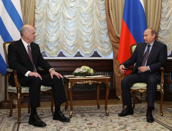 Встреча премьер-министров России и Греции Встреча премьер-министров России и Греции