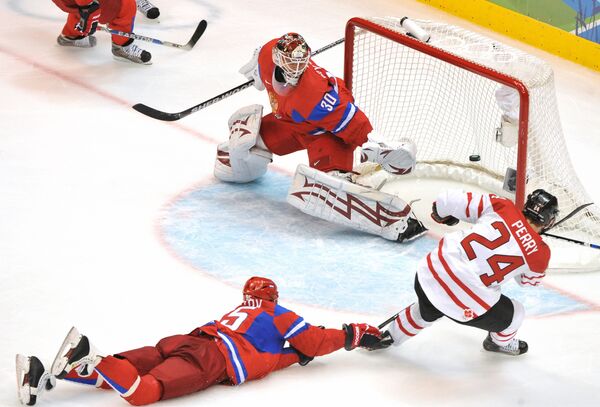 Олимпиада - 2010. Хоккей. Четвертьфинал. Россия - Канада - 3:7 Олимпиада - 2010. Хоккей. Четвертьфинал. Россия - Канада - 3:7
