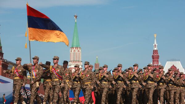 Армянские военные на параде Победы Армянские военные на параде Победы