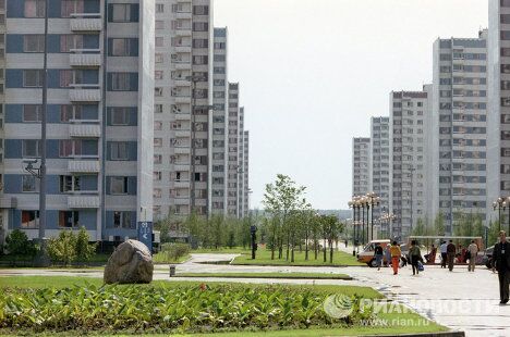 Вид в Олимпийской деревне Вид в Олимпийской деревне