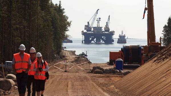 Строительная площадка газопровода Северный поток Строительная площадка газопровода Северный поток