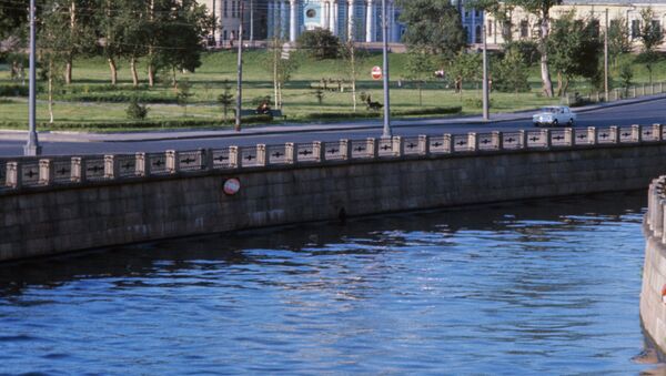 Река Яуза. Архивное фото Река Яуза. Архивное фото