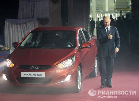 Владимир Путин на открытии завода Hyundai Motor в Санкт-Петербурге Владимир Путин на открытии завода Hyundai Motor в Санкт-Петербурге