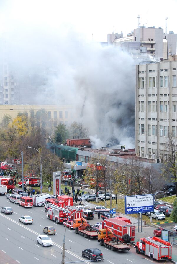 Пожар на Марксисткой улице Пожар на Марксисткой улице