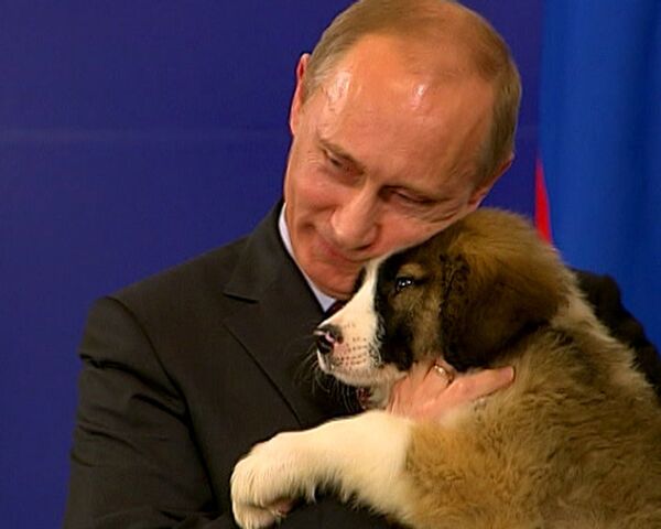 Путин увез из Болгарии собаку Путин увез из Болгарии собаку