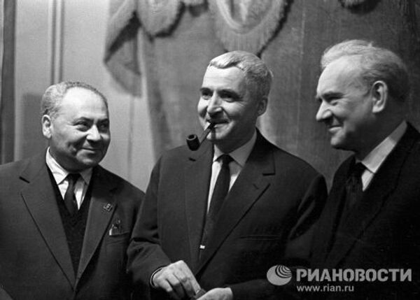 Свердлин, Симонов и Царев в Доме актера Свердлин, Симонов и Царев в Доме актера