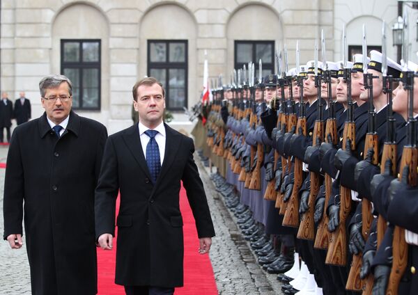 Президент РФ Д.Медведев в Варшаве Президент РФ Д.Медведев в Варшаве