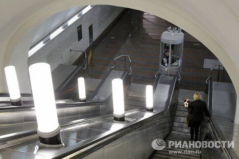 Открытие перехода на станции метро Белорусская в Москве Открытие перехода на станции метро Белорусская в Москве