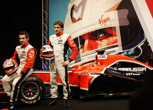 Пилот команды Marussia Virgin Racing Жером Д'Амброзио Пилот команды Marussia Virgin Racing Жером Д'Амброзио