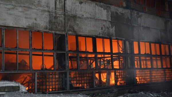 Пожар на складе в Перми Пожар на складе в Перми