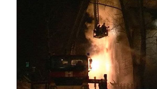 Пожар в здании отдела судебных приставов в Москве Пожар в здании отдела судебных приставов в Москве