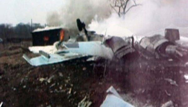 Разбившийся под Владивостоком Су-27 разлетелся на куски и загорелся Разбившийся под Владивостоком Су-27 разлетелся на куски и загорелся