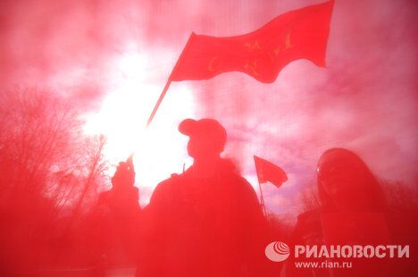 Первомайския демонстрация в Великом Новгороде Первомайския демонстрация в Великом Новгороде
