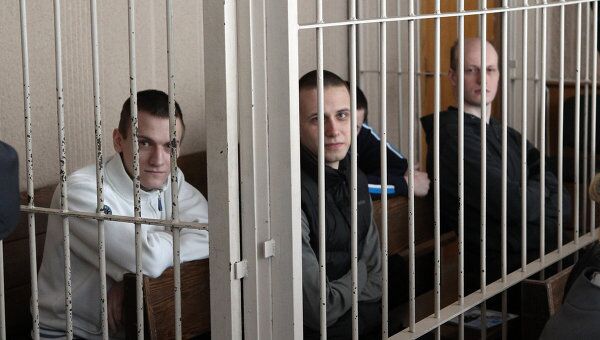 Рассмотрение в суде дела о нападении на посольство РФ в Минске Рассмотрение в суде дела о нападении на посольство РФ в Минске