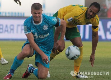 Игровой момент матча Зенит - Кубань Игровой момент матча Зенит - Кубань