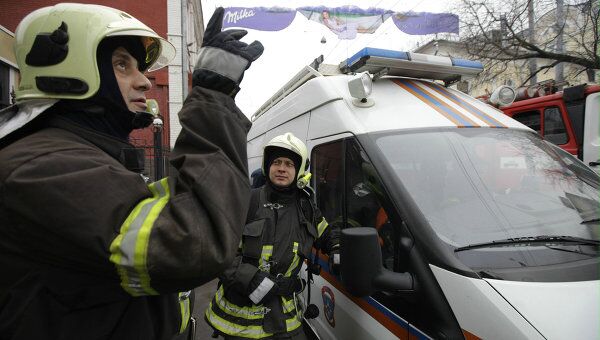 Пожар в офисно-административном здании в центре Москвы Пожар в офисно-административном здании в центре Москвы