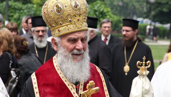 Глава Сербской православной церкви патриарх Ириней. Архивное фото Глава Сербской православной церкви патриарх Ириней. Архивное фото