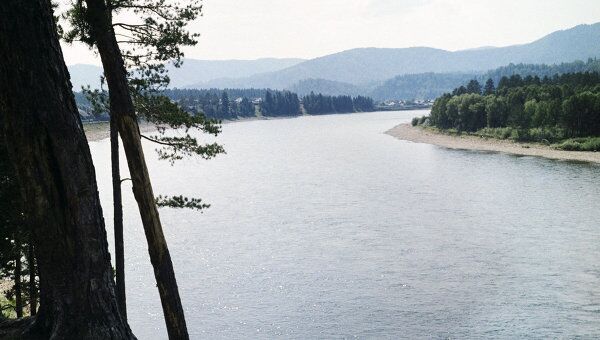 Река Бия. Архивное фото Река Бия. Архивное фото