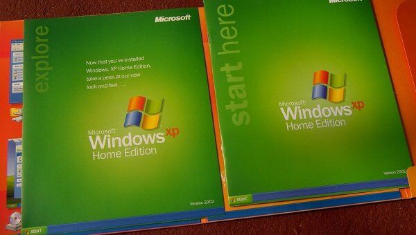 Операционная система Windows XP, архивное фото Операционная система Windows XP, архивное фото