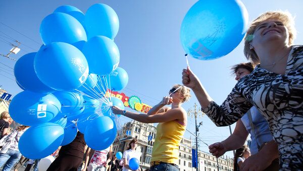 День города Москвы на Тверской улице. Архив День города Москвы на Тверской улице. Архив