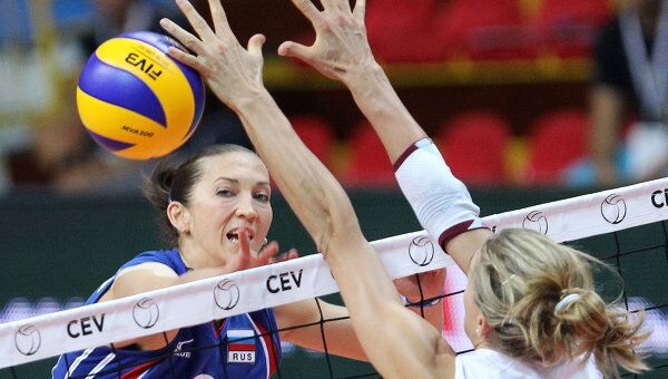 Игровой момент матча Россия - Нидерланды Игровой момент матча Россия - Нидерланды