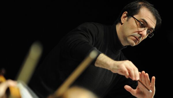 Александр Рудин. Репетиция Московского камерного оркестра Musica viva Александр Рудин. Репетиция Московского камерного оркестра Musica viva