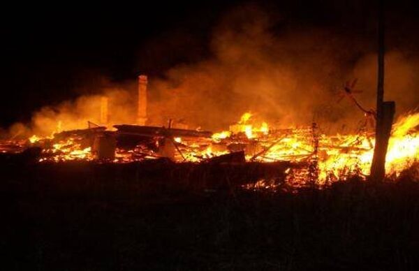 Пожар в доме престарелых под Костромой Пожар в доме престарелых под Костромой