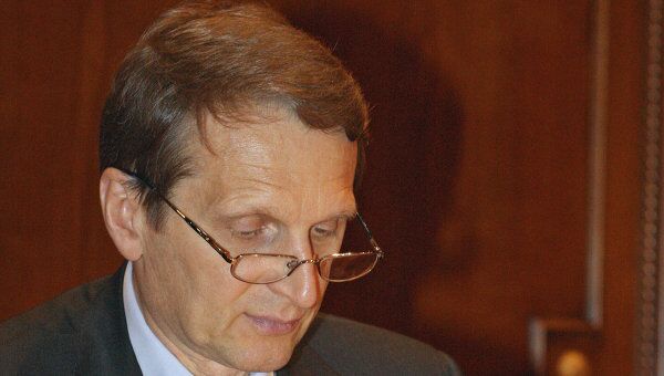 Руководитель администрации президента России Сергей Нарышкин. Архив Руководитель администрации президента России Сергей Нарышкин. Архив