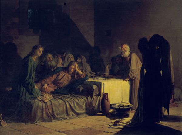 Николай Ге. Тайная вечеря. 1863 год. Государственный Русский музей Николай Ге. Тайная вечеря. 1863 год. Государственный Русский музей