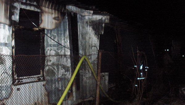 Крупный пожар в городе Микунь в Коми Крупный пожар в городе Микунь в Коми