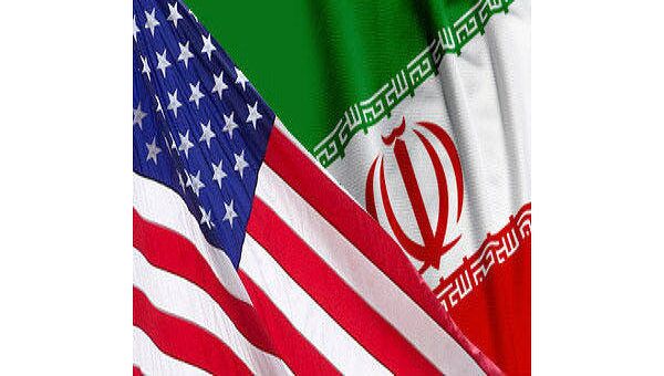 Флаги США и Ирана Флаги США и Ирана