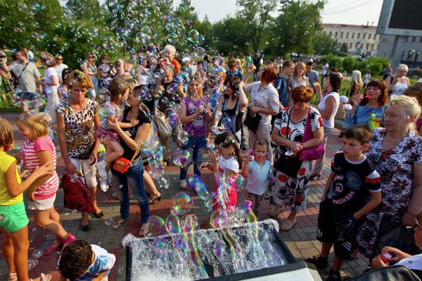 Флешмоб Мыльные пузыри Флешмоб Мыльные пузыри