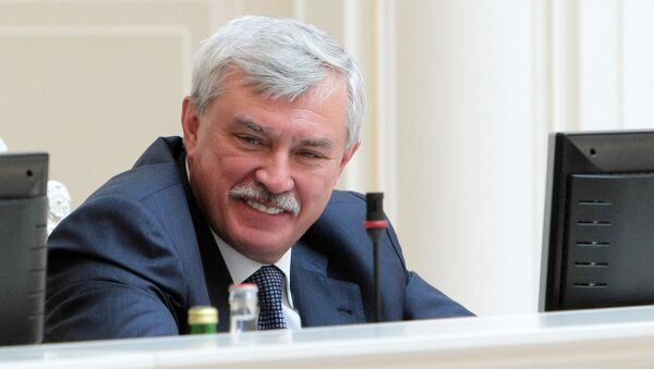 Губернатор Петербурга Георгий Полтавченко. Архивное фото Губернатор Петербурга Георгий Полтавченко. Архивное фото