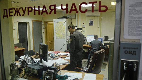 Работа дежурной части полиции. Архивное фото Работа дежурной части полиции. Архивное фото