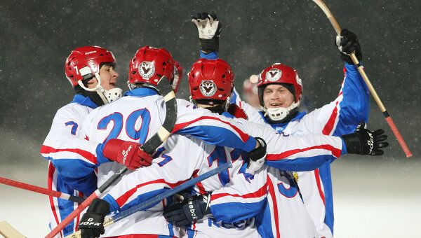 Хоккеисты сборной России по хоккею с мячом. Архив Хоккеисты сборной России по хоккею с мячом. Архив