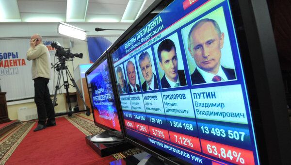 Подведение предварительных итогов выборов президента РФ Подведение предварительных итогов выборов президента РФ