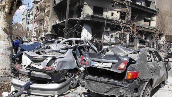 После двух взрывов в Дамаске После двух взрывов в Дамаске