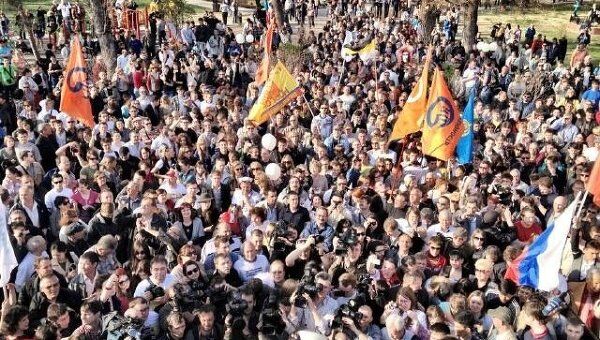 Акция в поддержку экс-кандидата в мэры Астрахани Олега Шеина Акция в поддержку экс-кандидата в мэры Астрахани Олега Шеина