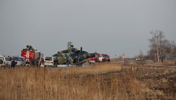 Аварийная посадка Ми-8 под Хабаровском Аварийная посадка Ми-8 под Хабаровском