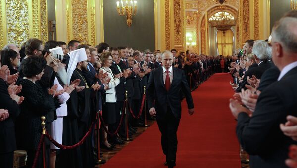 Церемония инаугурации избранного президента РФ В.Путина Церемония инаугурации избранного президента РФ В.Путина