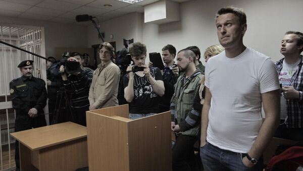 Алексей Навальный на заседании суда Алексей Навальный на заседании суда