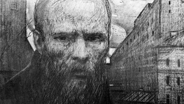 Рисунок Федор Достоевский. Архивное фото Рисунок Федор Достоевский. Архивное фото