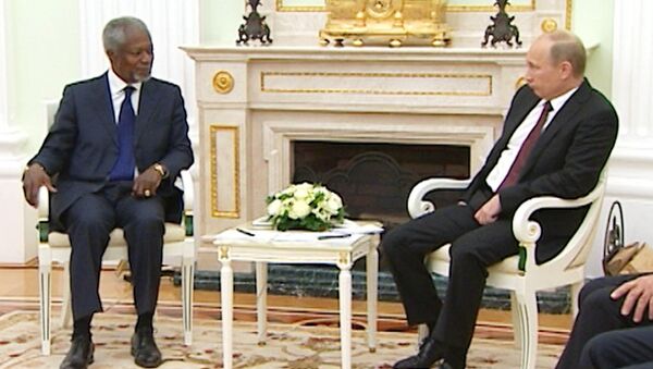 Путин выразил сожаление, что поводом для визита Аннана стали события в Сирии Путин выразил сожаление, что поводом для визита Аннана стали события в Сирии