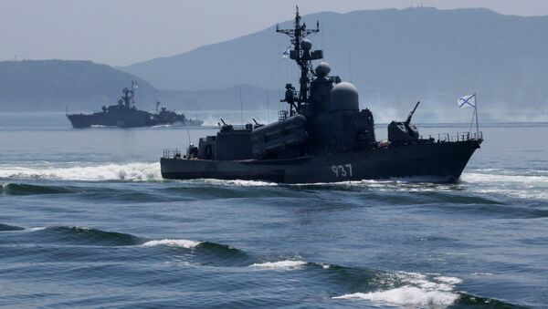 Репетиция военно-морского парада во Владивостоке Репетиция военно-морского парада во Владивостоке